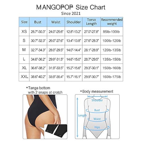 NWT Mangopop Short Sleeve V Plunge Bodysuit - Picture 6 of 6